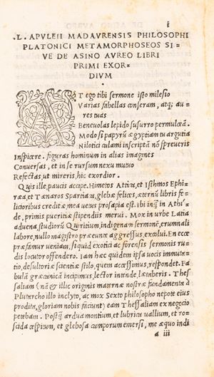 Apuleio  - Quae praesenti enchiridio contineantur L. Apuleii De asino aureo libelli XI