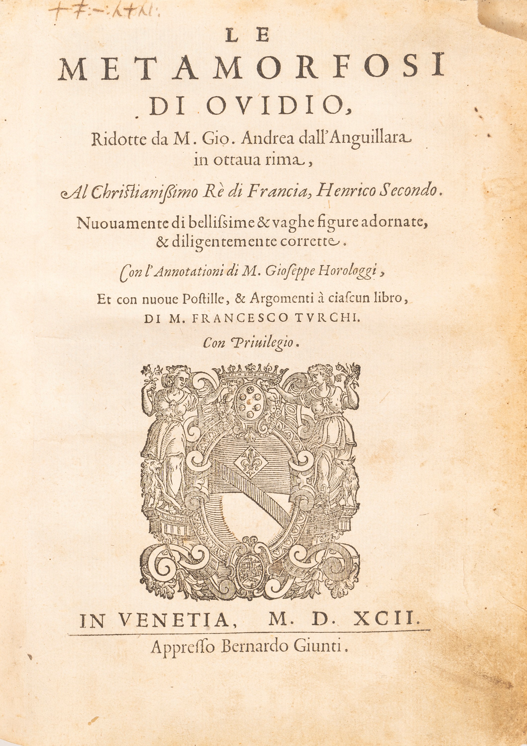 Ovidio Nasone, Publio - The Metamorphoses 1592 | Books, Autographs