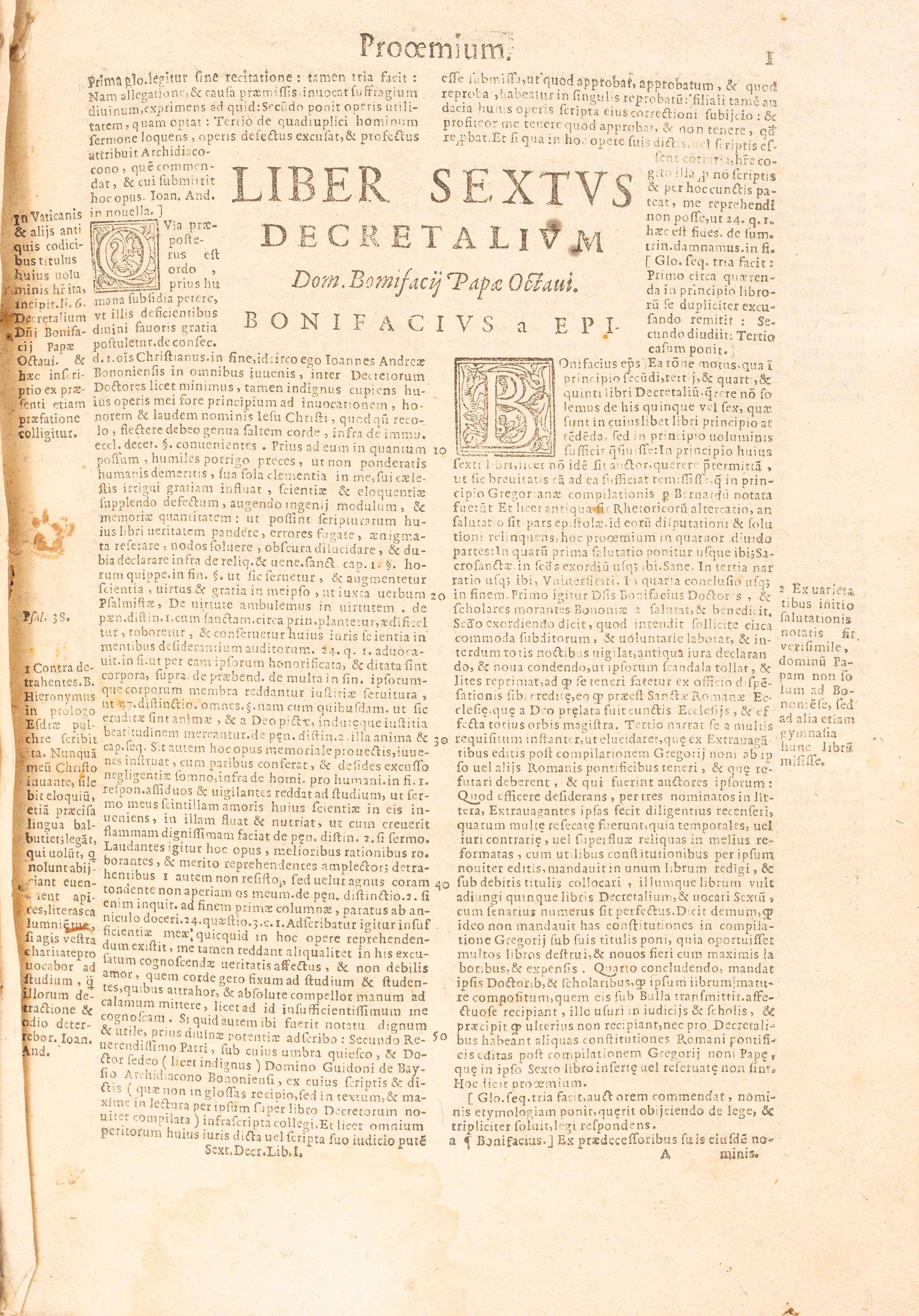 Papa Bonifacio VIII, Liber sextus decretalium (1615)