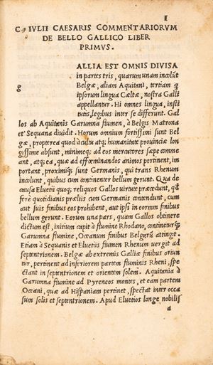 Commentaria Caesaris - De bello Gallico