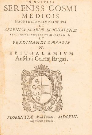 In nuptias serenissimas Cosmi Medicis