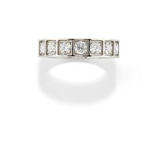 Anello in oro bianco 18K e diamanti taglio brillante ct 1,00