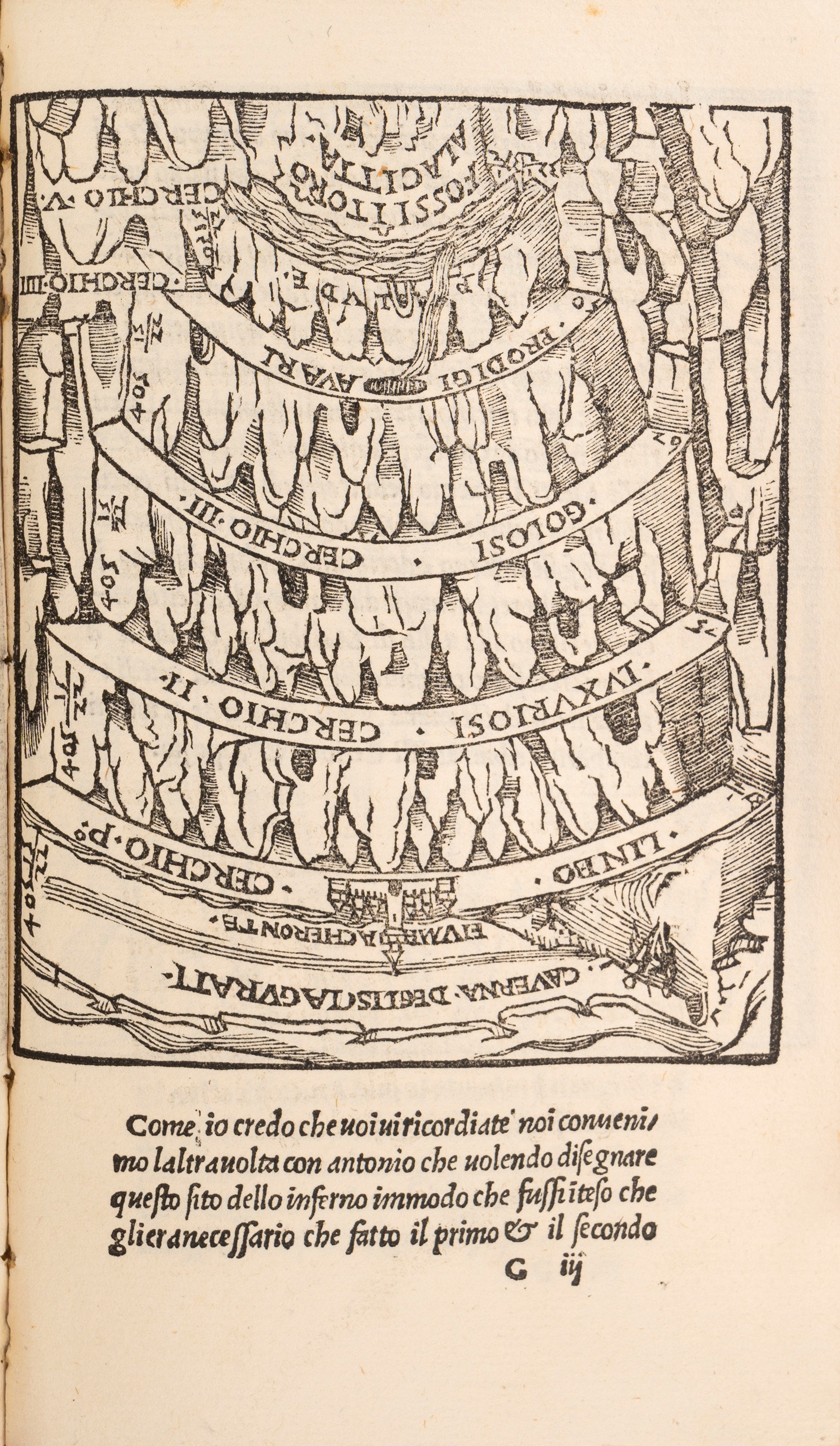 Dante Alighieri - Commedia con Dialogo di Antonio Manetti - Edizione fiorentina del 1506
