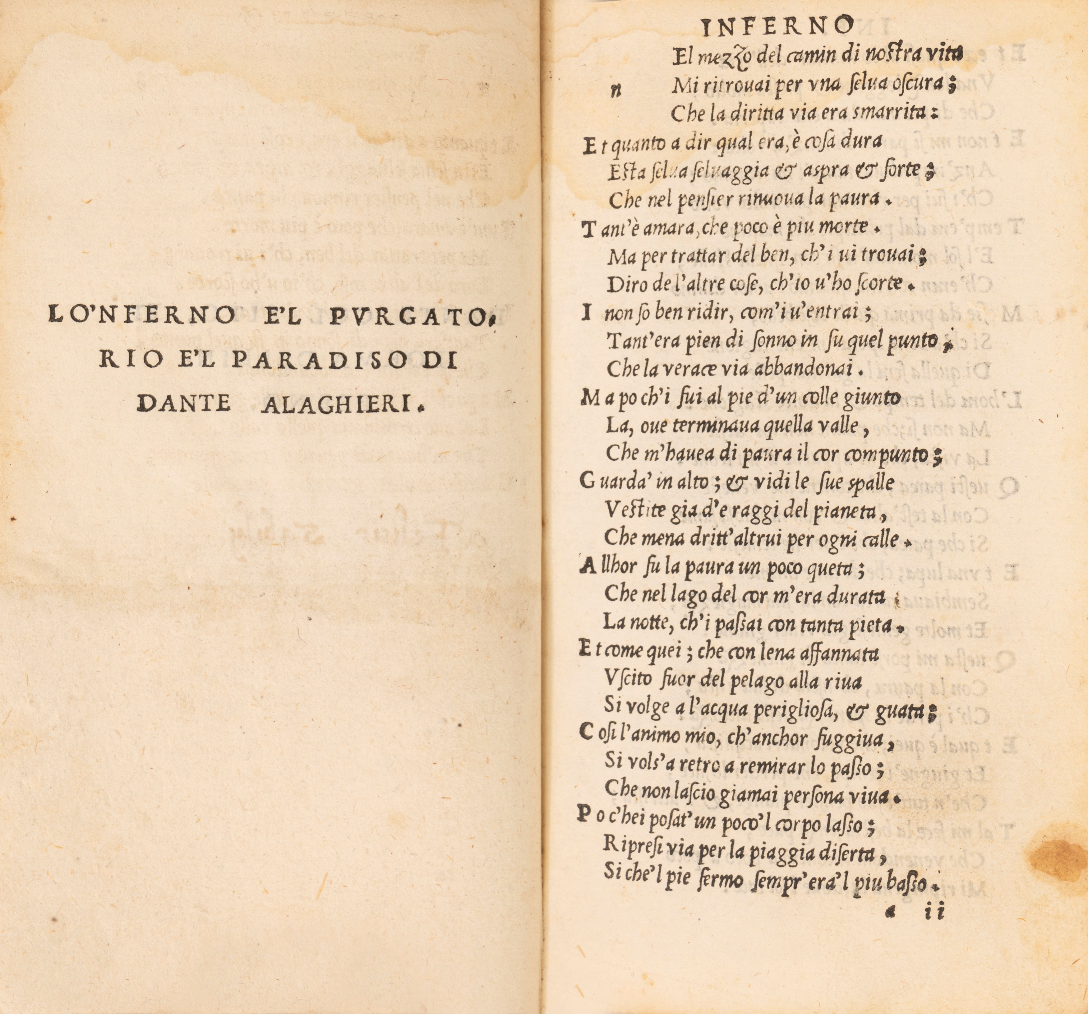 Dante Alighieri - Dante Col Sito, Et Forma Dell'inferno
