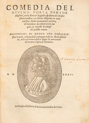 Dante Alighieri - Comedia del diuino poeta Danthe Alighieri, con la dotta & leggiadra spositione di Christophoro Landino