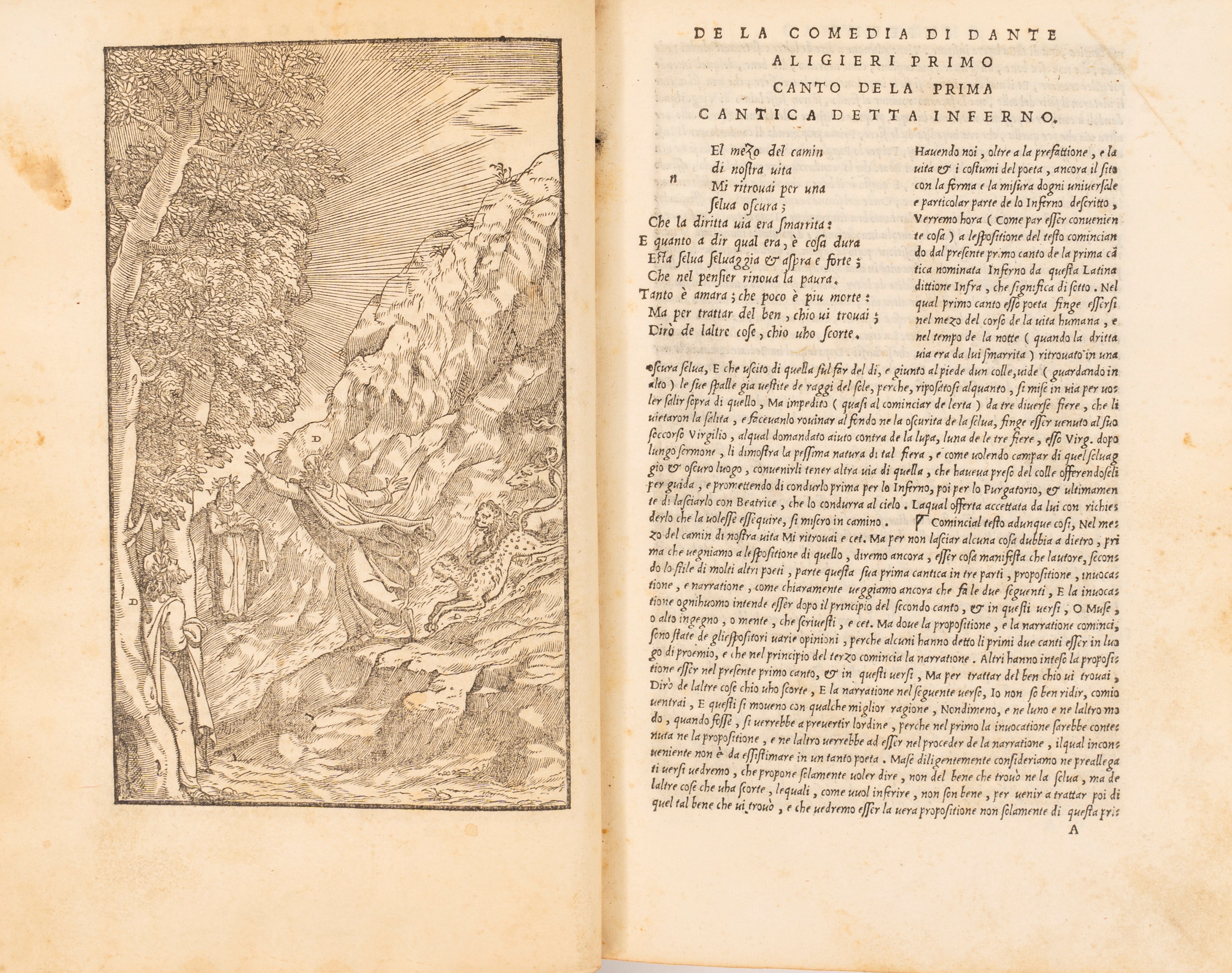 Dante Alighieri - La Comedia di Dante Aligieri [!] con la Noua Espositione di Alessandro Vellutel...