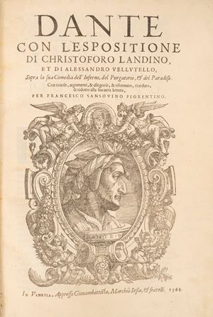 Dante Alighieri - Dante con l'espositione di Christoforo Landino, et di Alessandro Vellutello