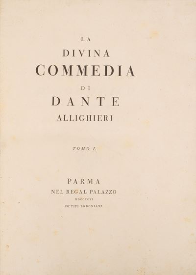 La Divina Commedia - Edizione del 1796