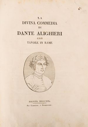 Dante Alighieri - La Divina Commedia di Dante Alighieri con tavole in rame