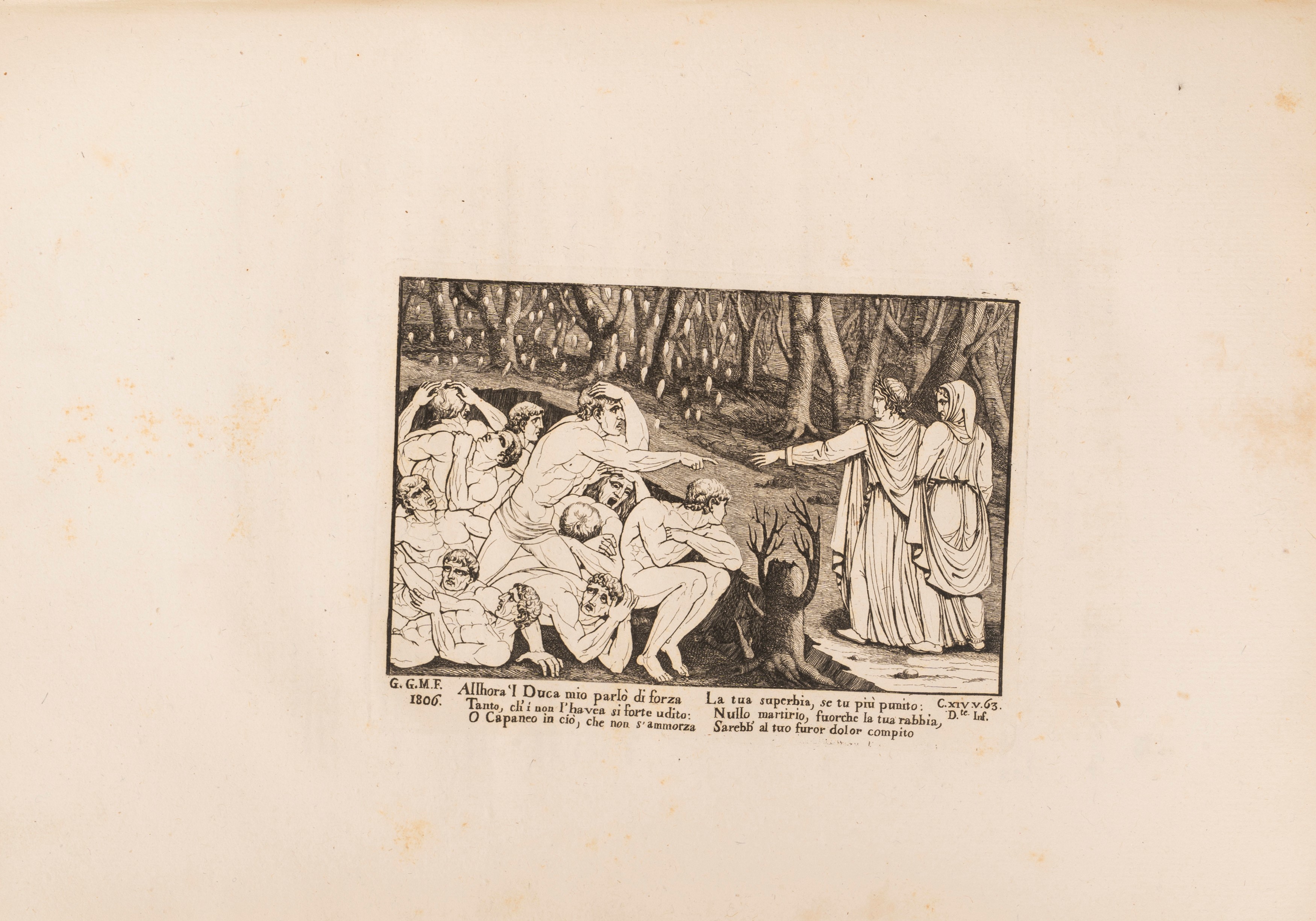 La Divina Commedia di Dante Alighieri con Tavole in Rame