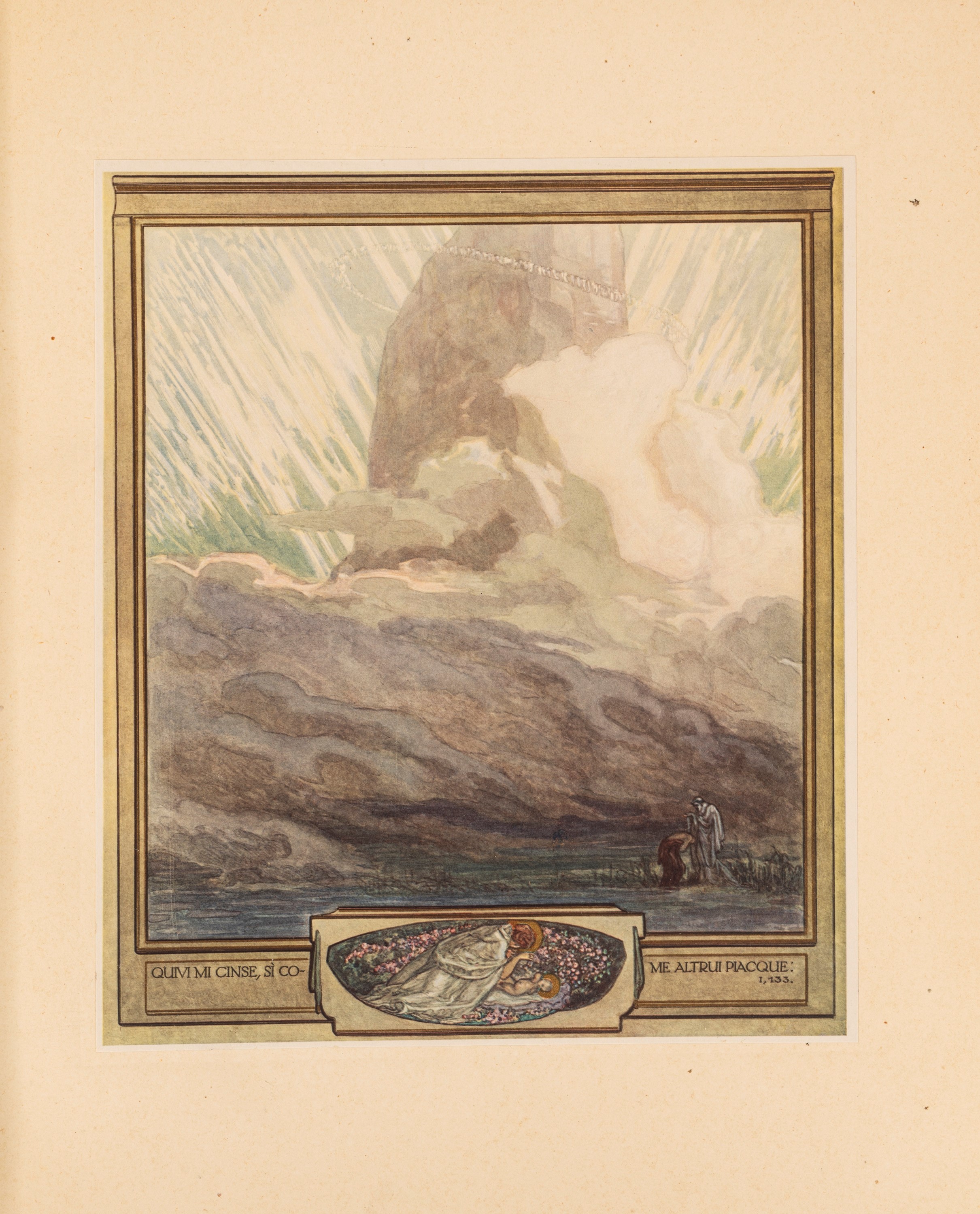 Dante Alighieri - La Divina Commedia a cura di Carlo Toth, con fantasie a colori di Franz Von Bay...