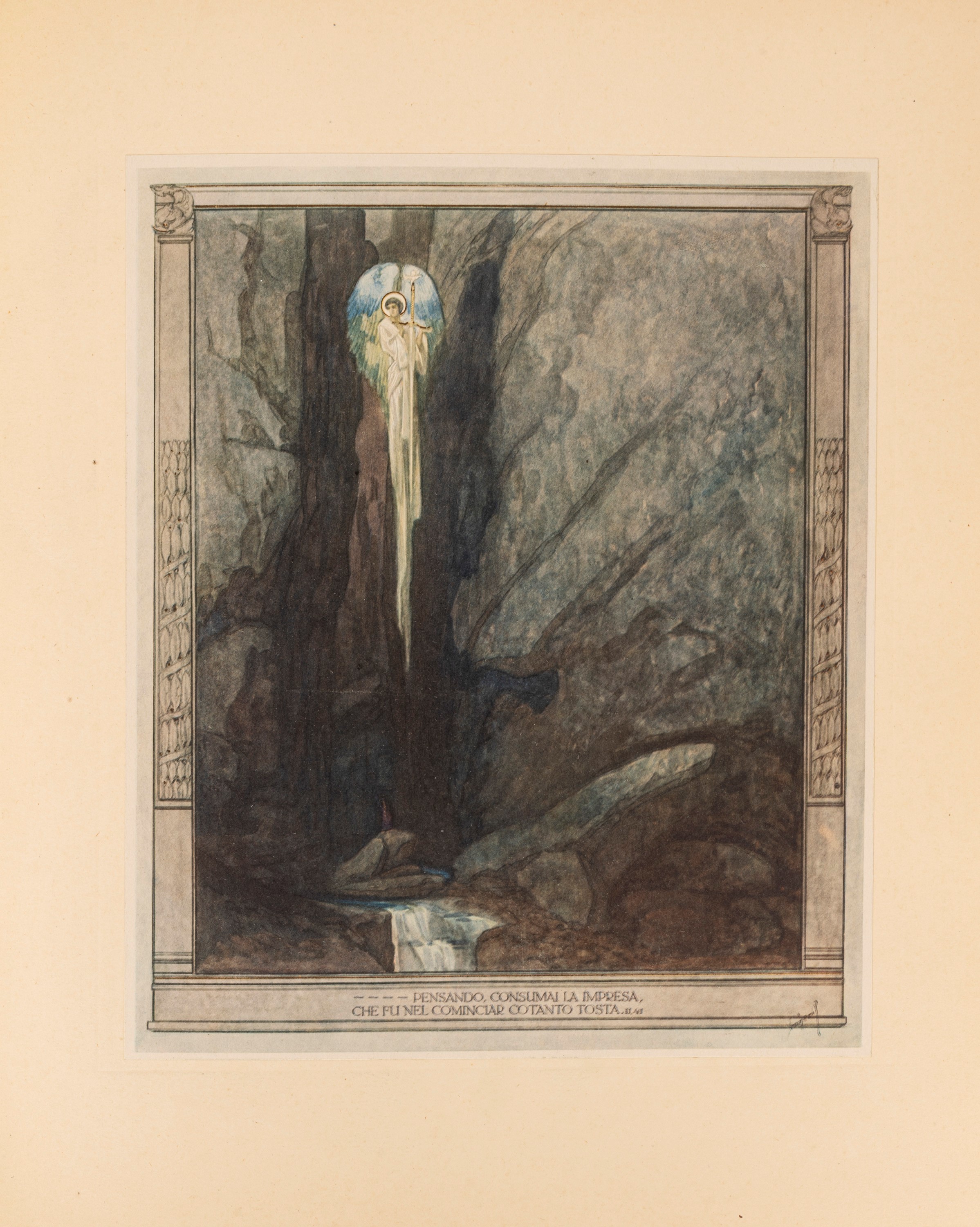 Dante Alighieri - La Divina Commedia a cura di Carlo Toth, con fantasie a colori di Franz Von Bay...