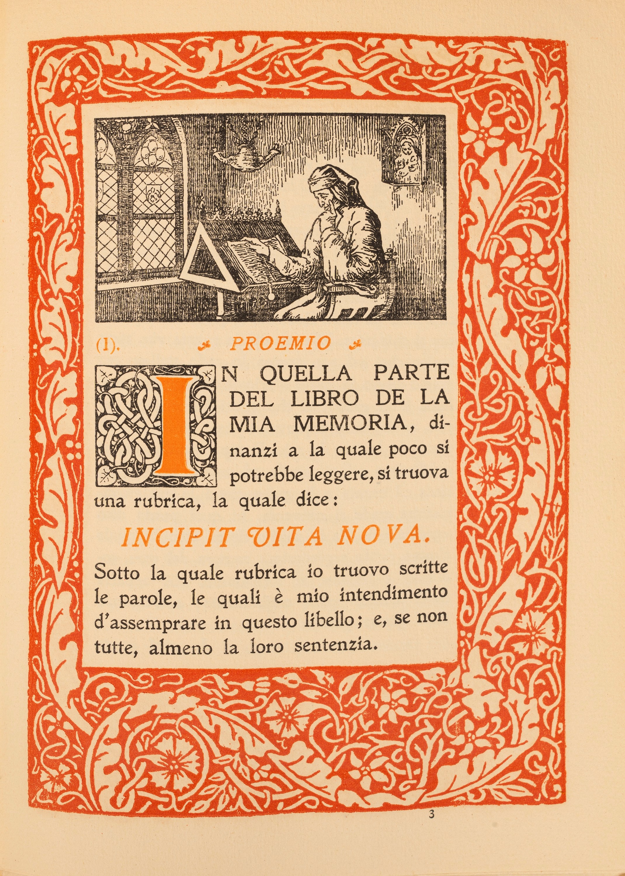 Dante Alighieri - La Vita Nova di Dante Illustrata dei Quadri di Dante Gabriel Rossetti- il Canzo...