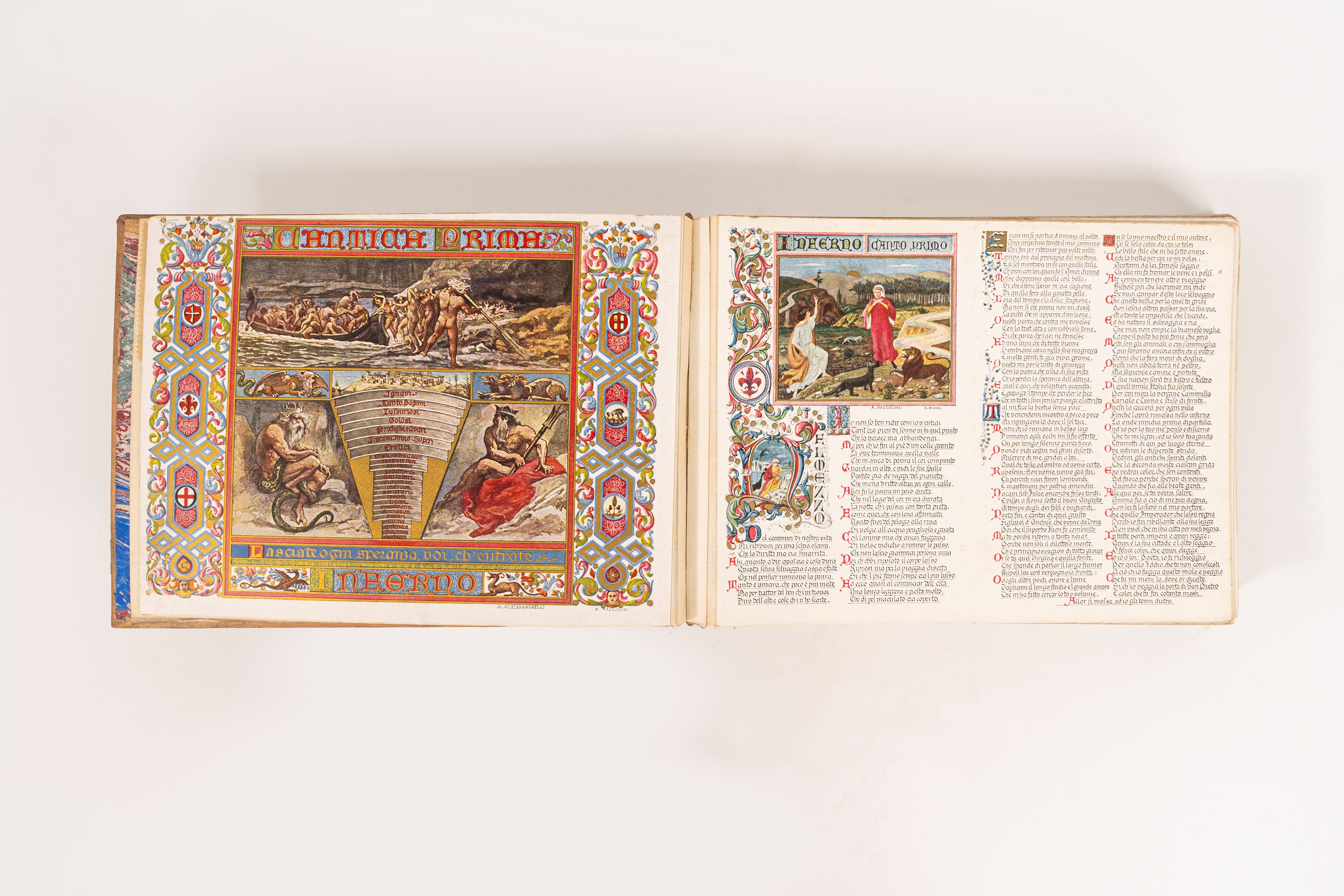 Dante Alighieri - La Divina Commedia Illustrata Dall'ing. Attilio Rozzolini