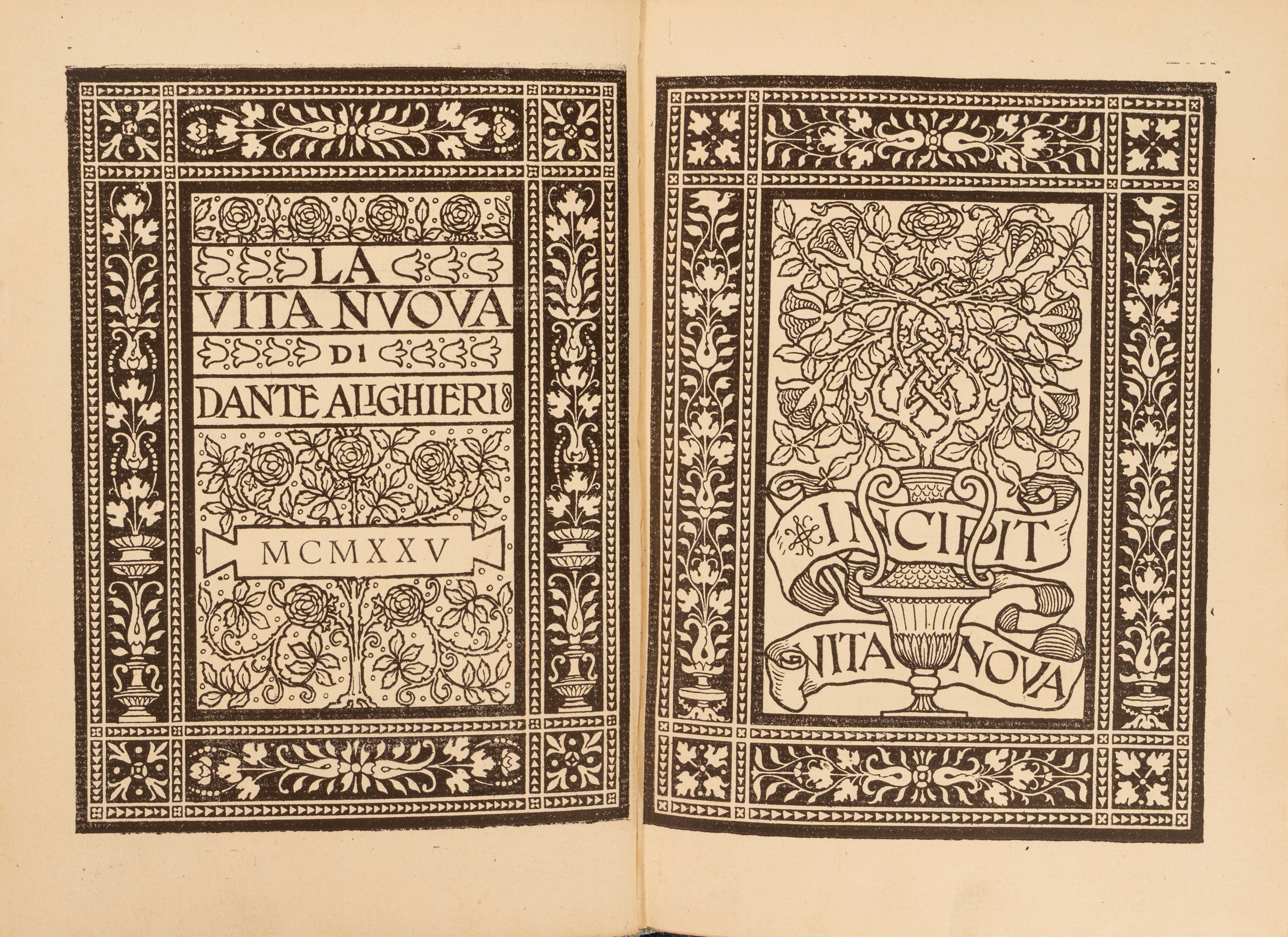 Alighieri, Dante - La Vita Nuova di Dante Alighieri 1925 | Libri ...