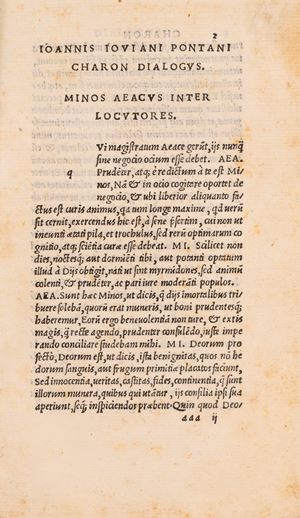 Charon dialogus, Antonius dialogus, Actius dialogus, Aegidius dialogus e Asinus dialogus
