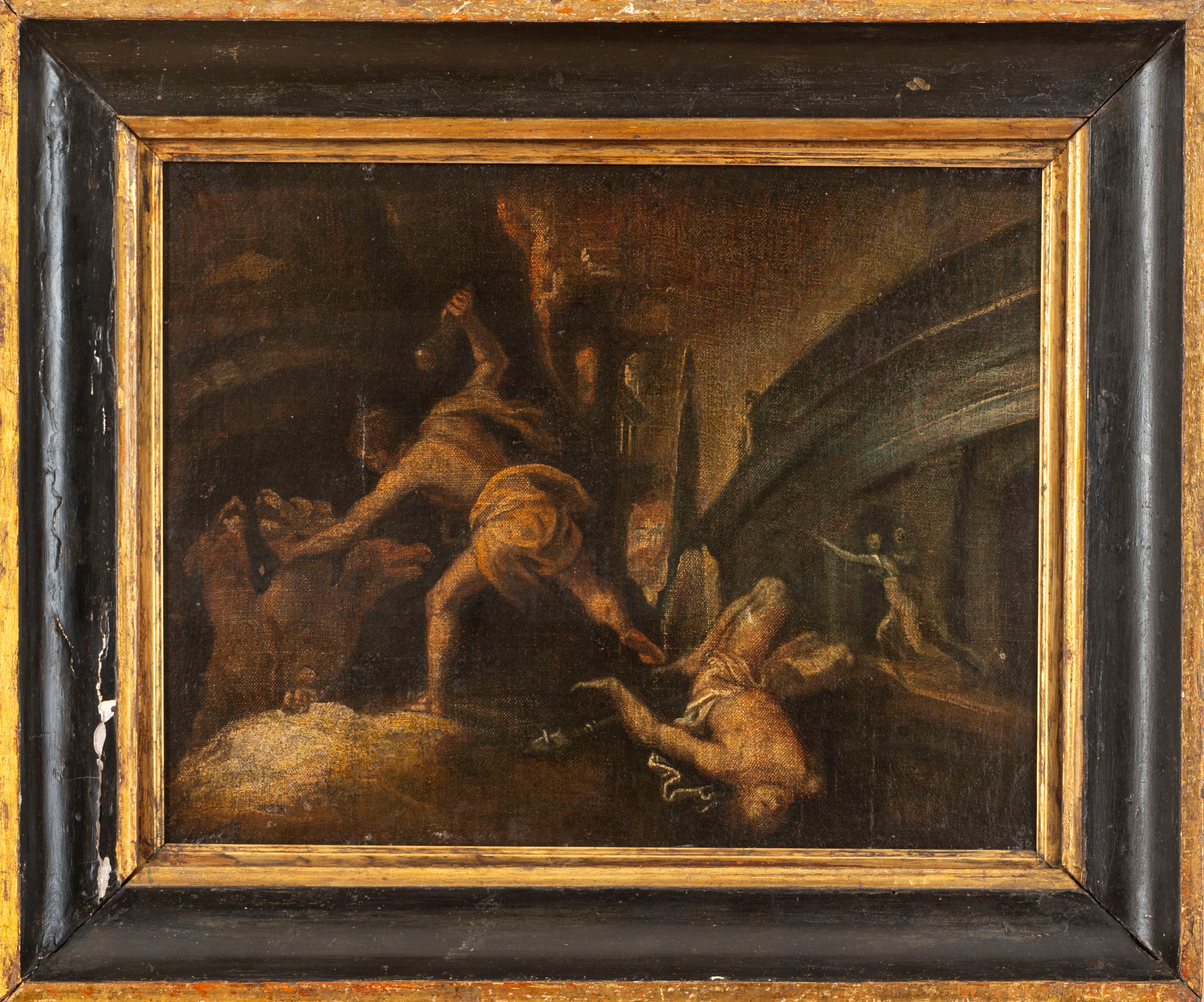 Seguace di Polidoro da Caravaggio - Ercole e Cerbero