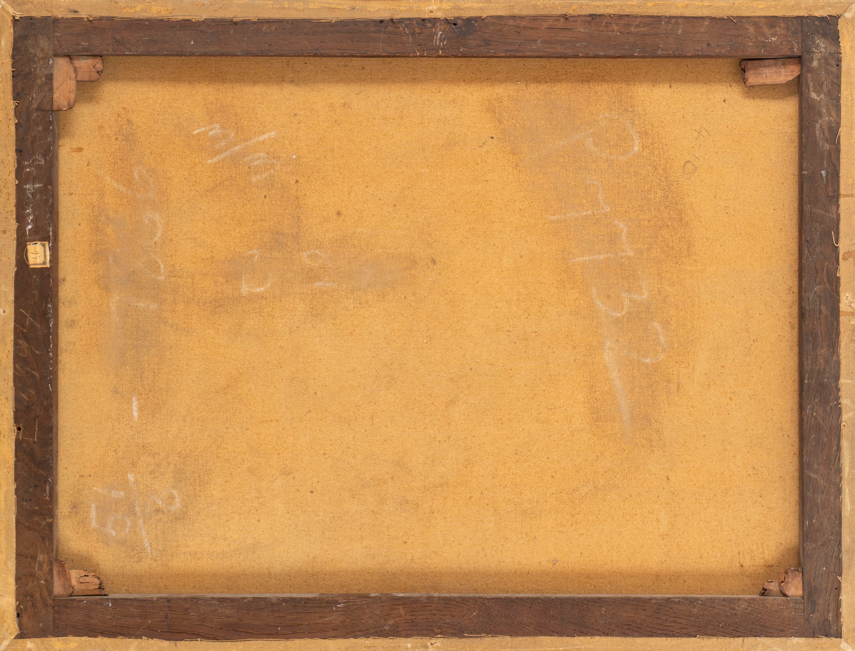 Scuola Fiamminga, Secolo XVII - Paesaggio Fluviale con Astanti
