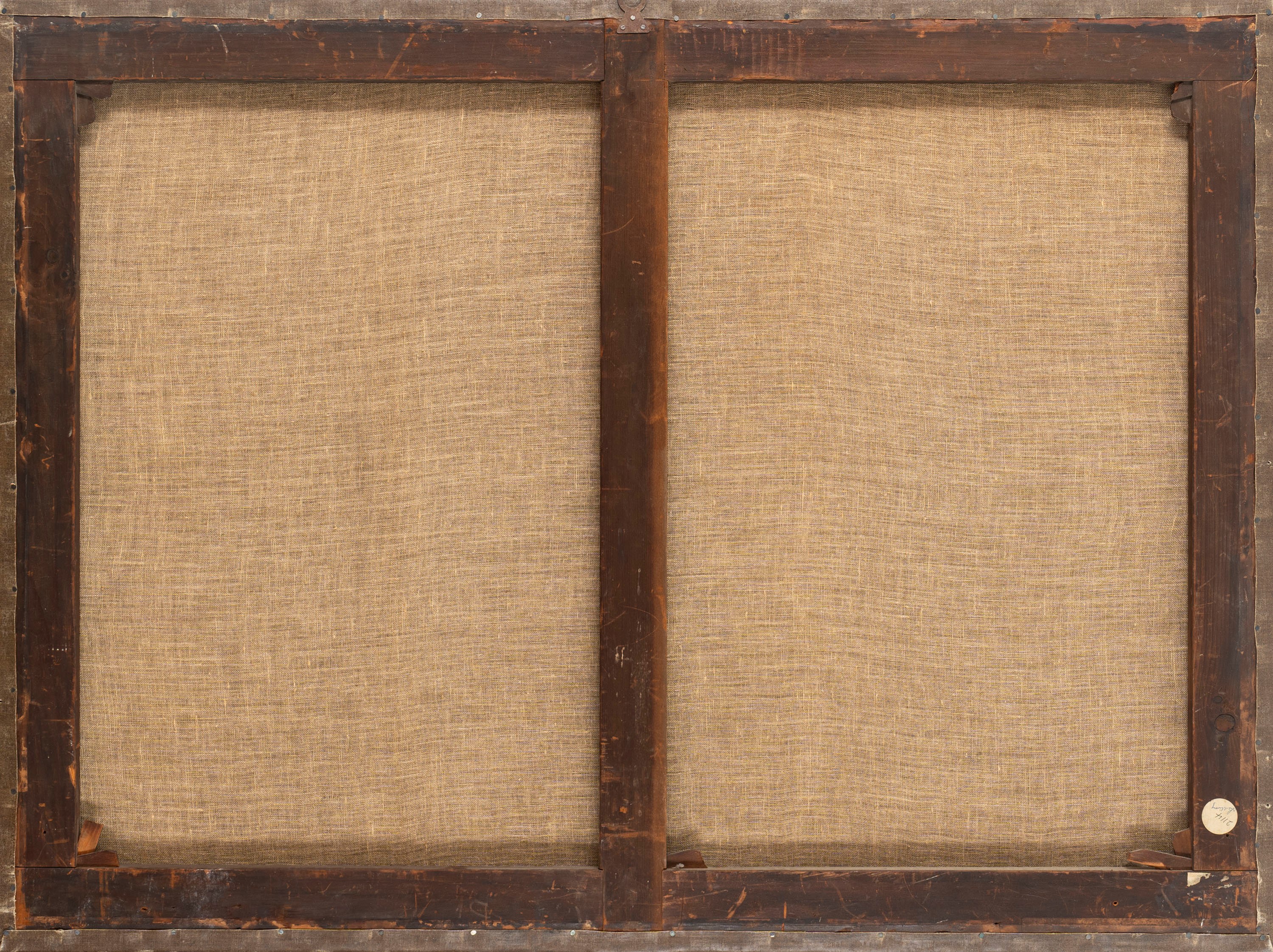 Paesaggio costiero con astanti in primo piano e velieri in lontananza