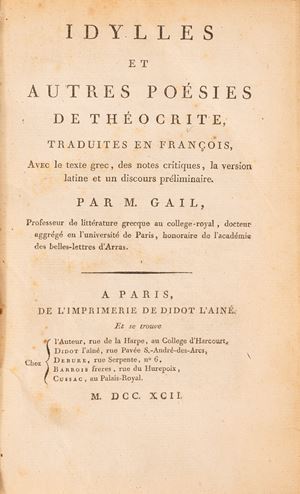  Teocrito - Idylles et autres poésies de Théocrite