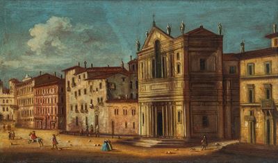 Veduta della Chiesa di Santa Maria in Via Lata a Roma