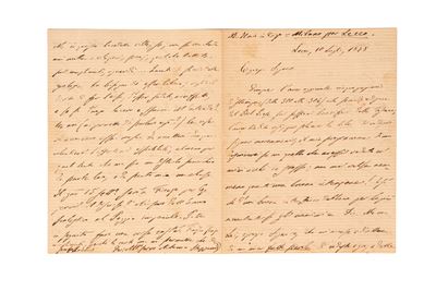 Lettera autografa firmata del 10 luglio 1878