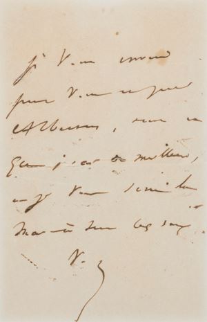 Signed autograph letter