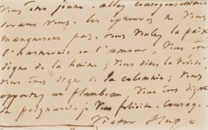 Autographed and signed letter