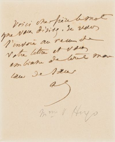 Lettera Autografa e Firmata