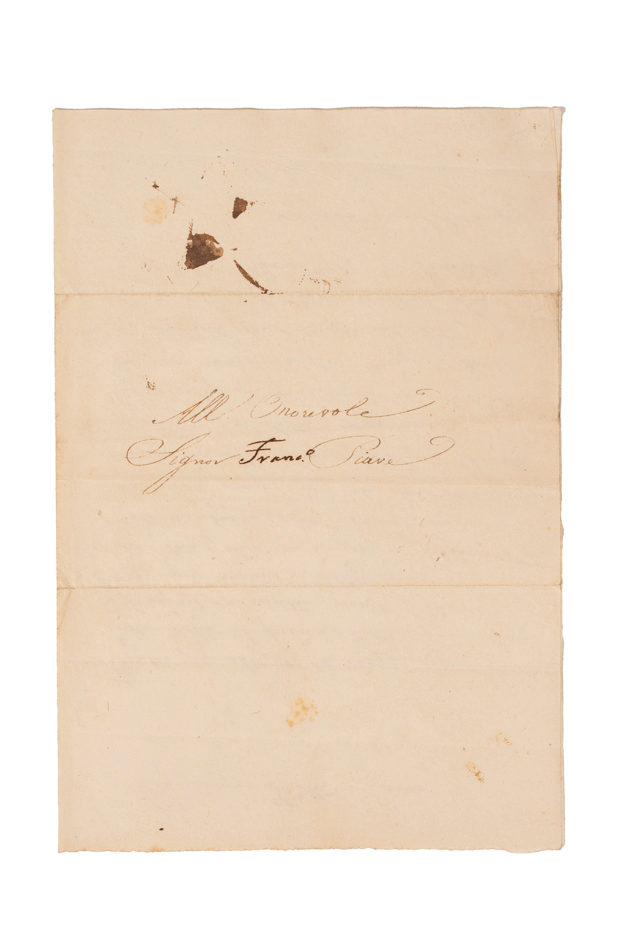Giuseppe Gioachino Belli - Sonetto autografo firmato
