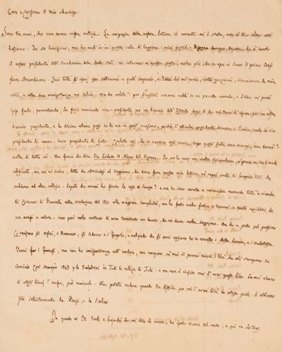 Lettera autografa firmata, 1846