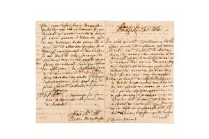 Lettera autografa firmata