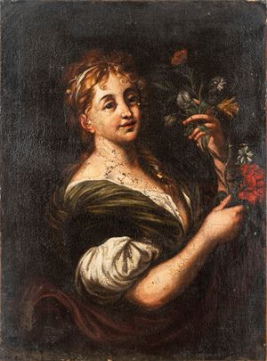 Giovane donna con fiori (Flora o Allegoria della Primavera)