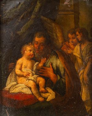 San Giuseppe con il Bambino e due Angeli