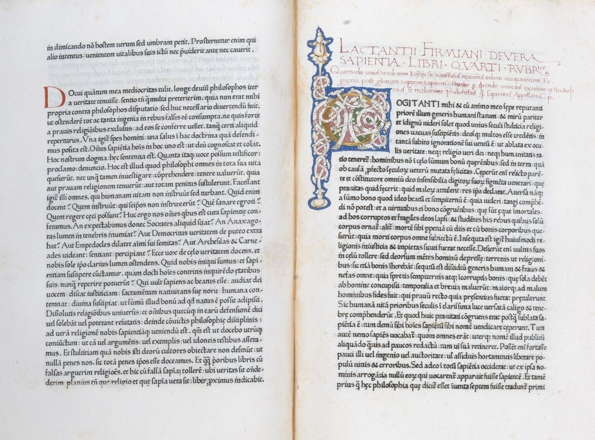 Lactantius, Lucius Coelius Firmianus - Lactantius, De divinis institutionibus, top, 1465