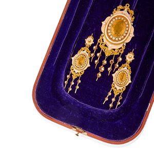 Demi parure con quarzi