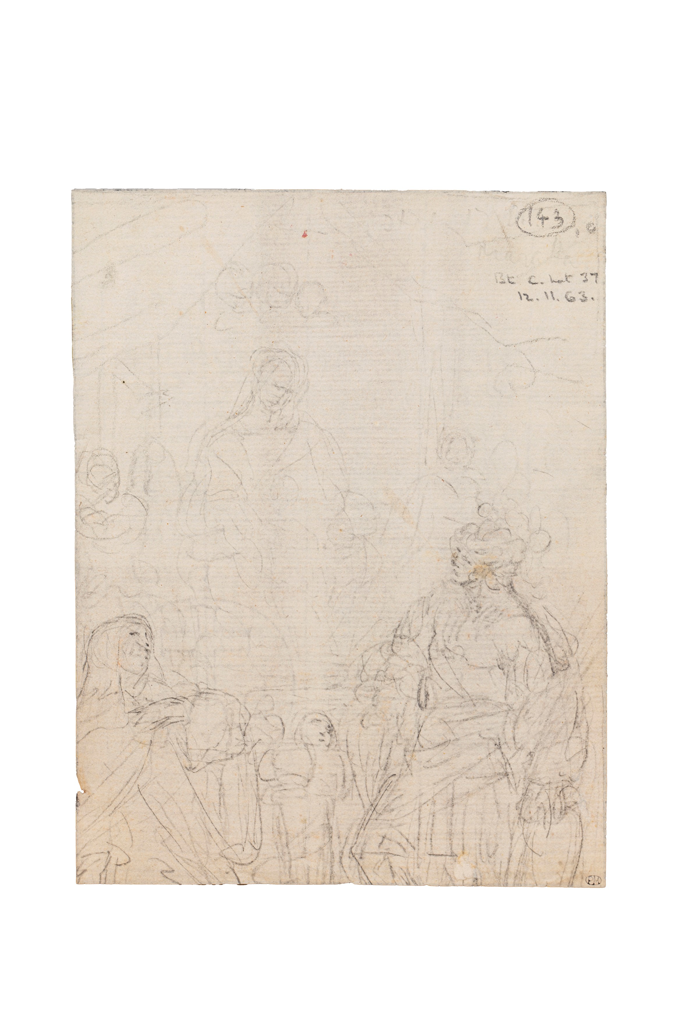 Scuola Italiana, Secolo XIX - Autore sconosciuto, Ritratto di gentiluomo e Testa di gentiluomo co...