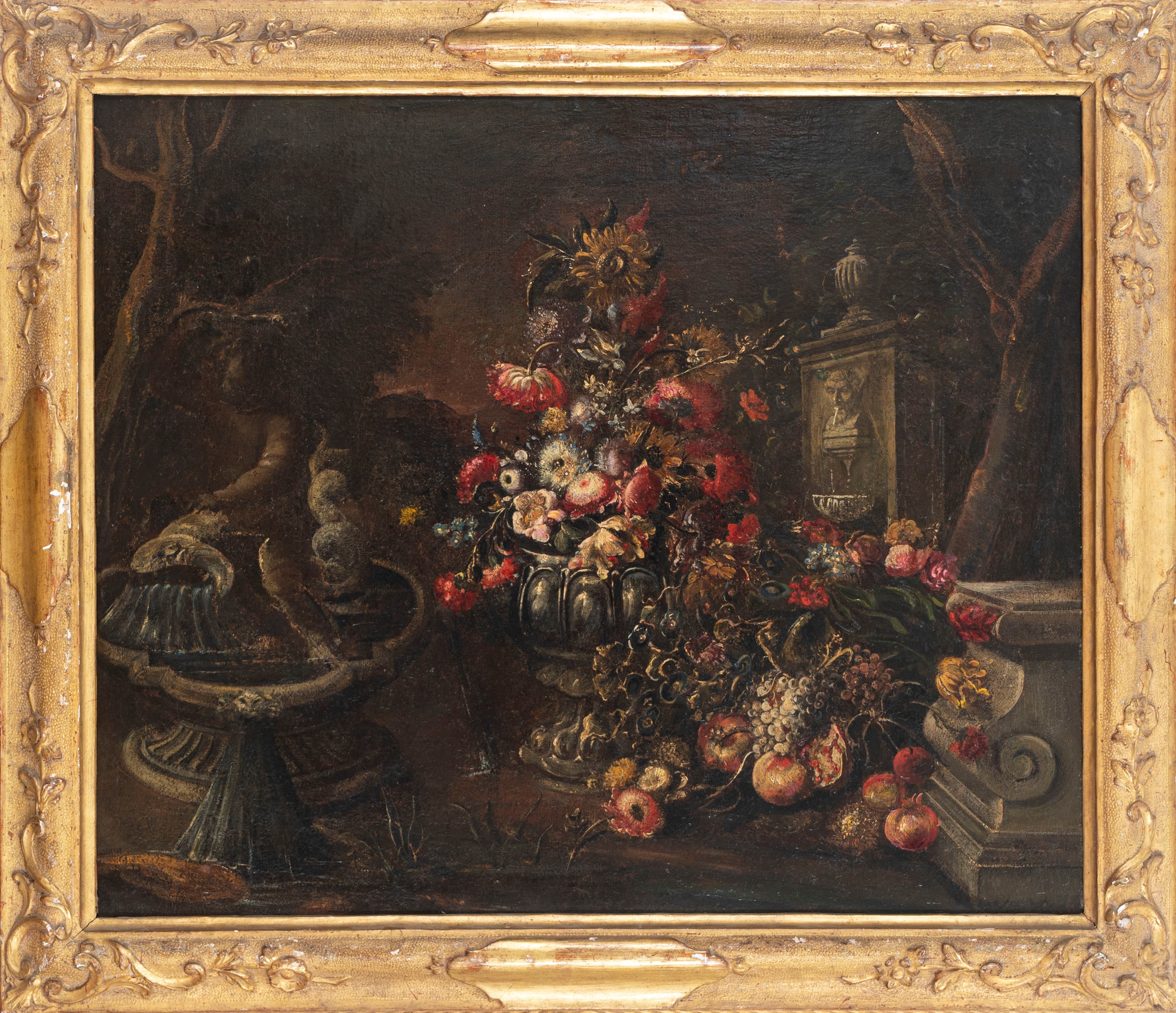 Trionfo di fiori in un vaso en plain air