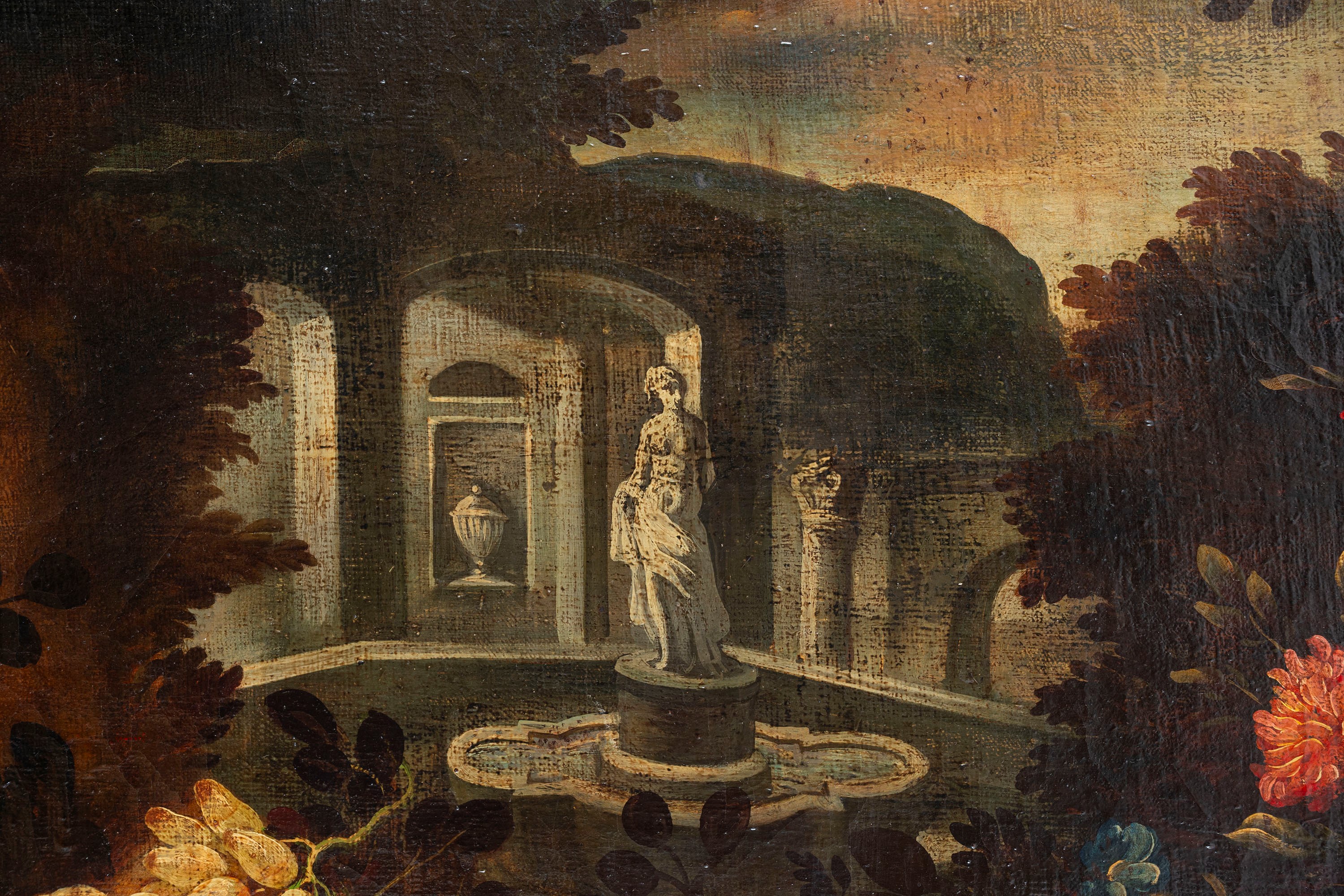 Trionfo di fiori e frutta en plein air