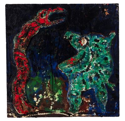 Nella Notte il Serpente Rosso Affrontò il Tricotril