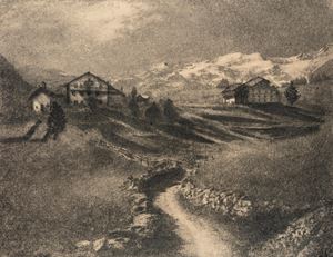 Baite di Gressoney e il Monte Rosa