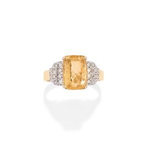 Anello con topazio imperiale