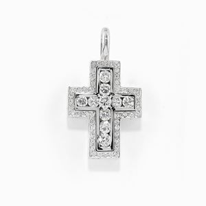 Pendente in oro bianco 18K e diamanti taglio brillante ct 2,00