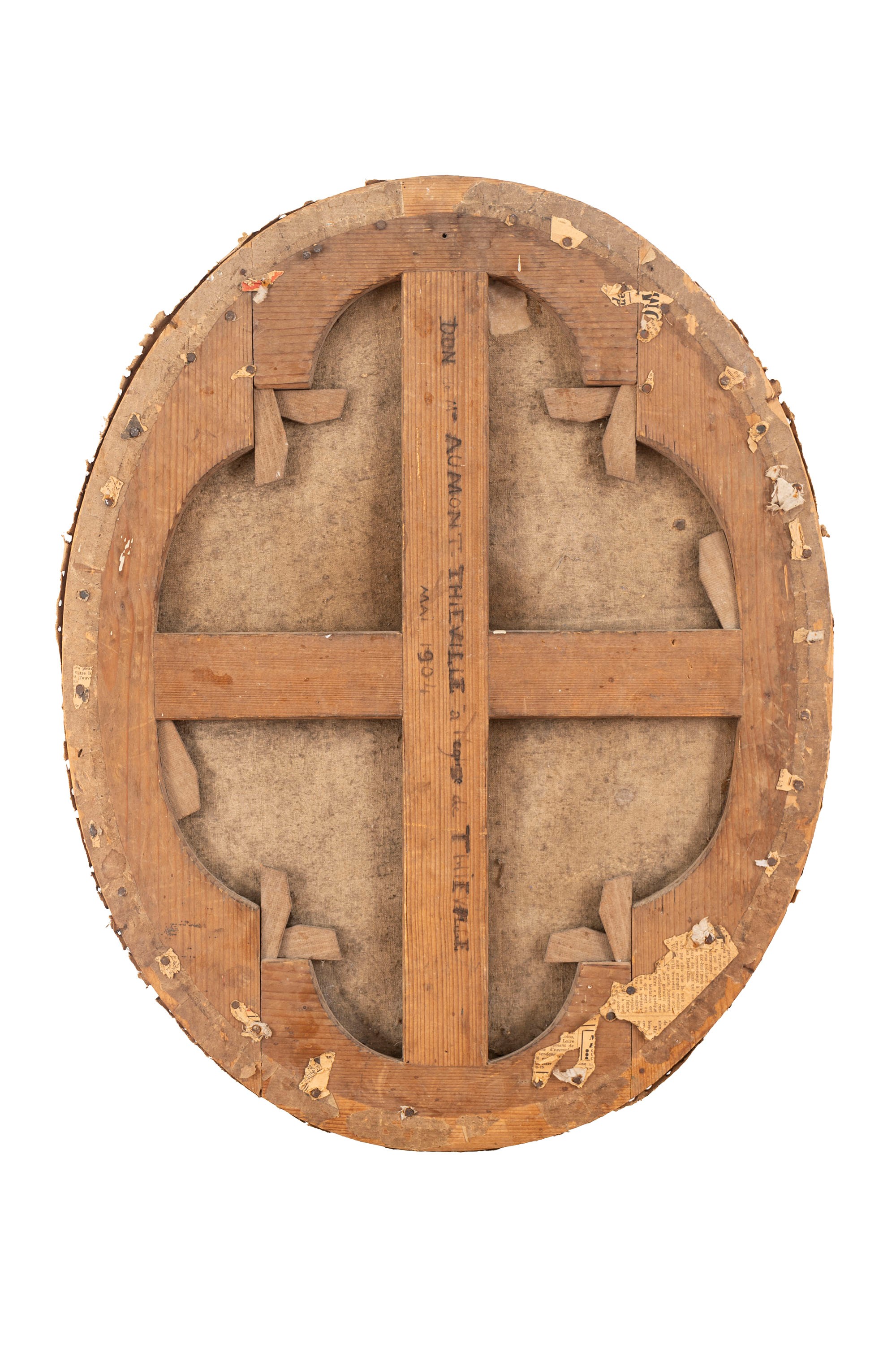 Scuola Bolognese, Secolo XVII - Cristo coronato di spine, olio su tela, forma ovale