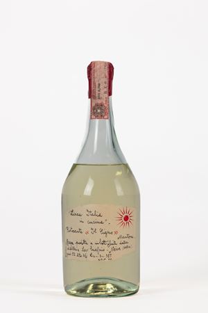 GRAPPA DI ROM SERAFINO  LEVI DEDICATA A AL RISTORANTE IL CIGNO DA LINEA ITALIA IN CUCINA GRADI 52 UNA BOTTIGLIA
