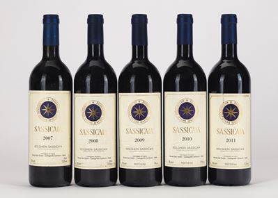Verticale Sassicaia (5 Bt)
