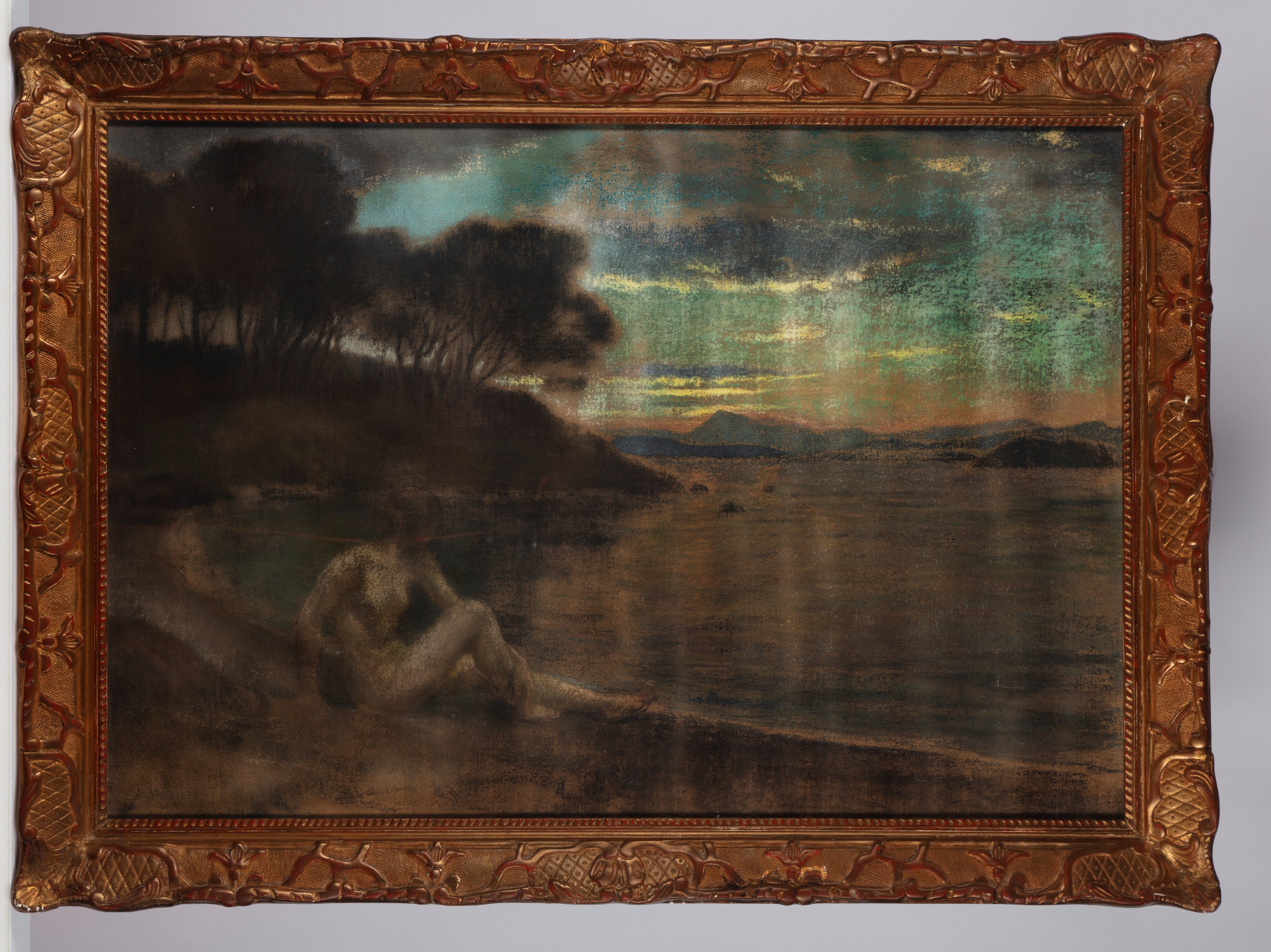 Emile-rené Ménard - Bagnante al Tramonto