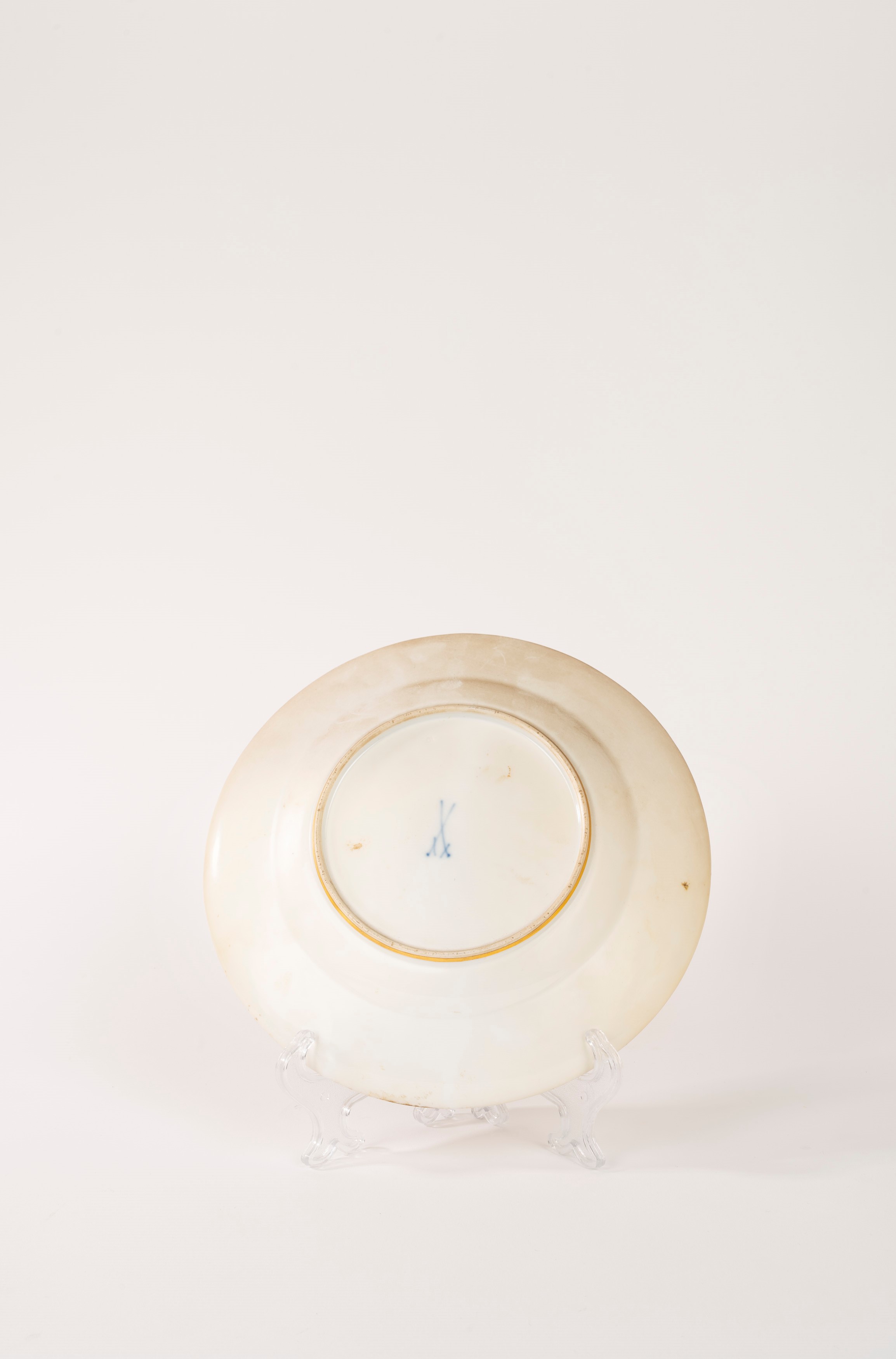 Set di Sei Piatti in Porcellana Policroma, Manifattura di Meissen, Secolo XIX