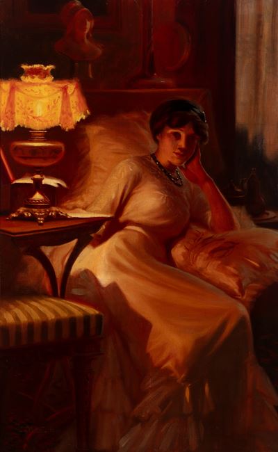 L'attesa - olio su tela, 1910