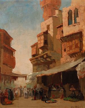 Albieri Gino - A street in Cairo